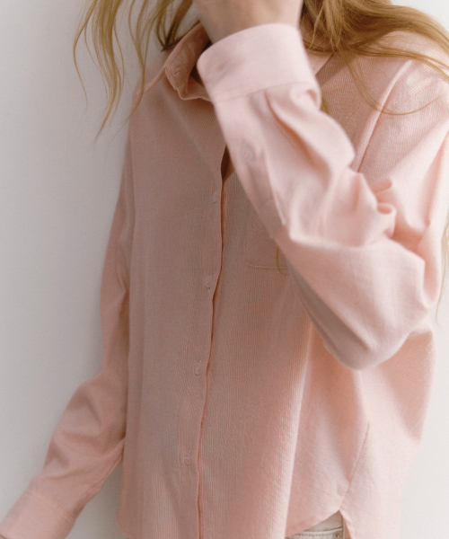 LEI AVERY（レイ エイバリー）の「Oversized striped shirt (pink)（シャツ/ブラウス・レディース・その他・FREE）」の3枚目の写真
