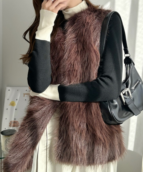 セール【新品タグ付き】Acka. ファーロングベスト size1 アイボリー セール【新品タグ付き】Acka. ファーロングベスト size1 アイボリー