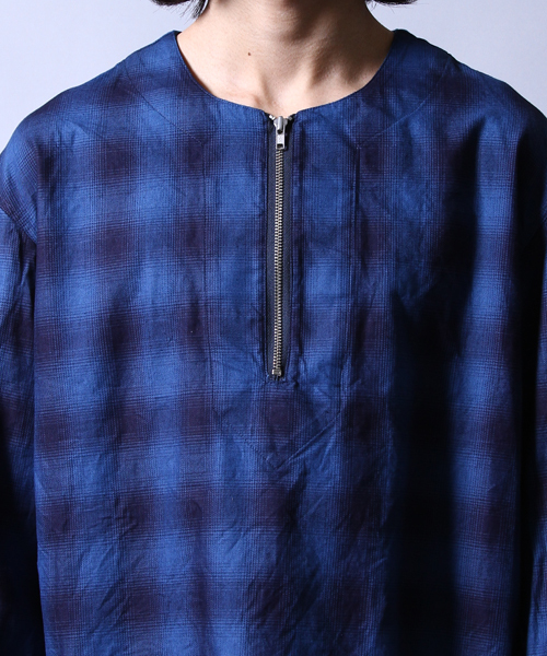 AMERICAN RAG CIE（アメリカンラグシー）の「AMERICAN RAG CIE インディゴオンブレープルオーバーシャツ（シャツ/ブラウス・メンズ・インディゴブルー・2/1）」の10枚目の写真