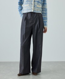 ROPE' | トリアセツイル ワンタックイージーワイドパンツ(デニムライク)/イージーケア・セットアップ対応(スラックス)