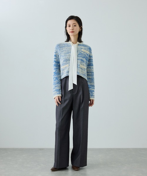 ROPE'（ロペ）の「トリアセツイル ワンタックイージーワイドパンツ(デニムライク)/イージーケア・セットアップ対応（スラックス・レディース・ブラック/ブルー系その他3・36/38/40）」の8枚目の写真