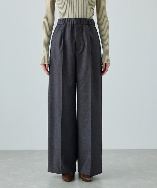 ROPE'（ロペ）の「トリアセツイル ワンタックイージーワイドパンツ(デニムライク)/イージーケア・セットアップ対応（スラックス・レディース・ブラック/ブルー系その他3・36/38/40）」の12枚目の写真