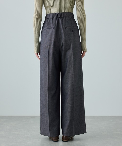 ROPE'（ロペ）の「トリアセツイル ワンタックイージーワイドパンツ(デニムライク)/イージーケア・セットアップ対応（スラックス・レディース・ブラック/ブルー系その他3・36/38/40）」の14枚目の写真