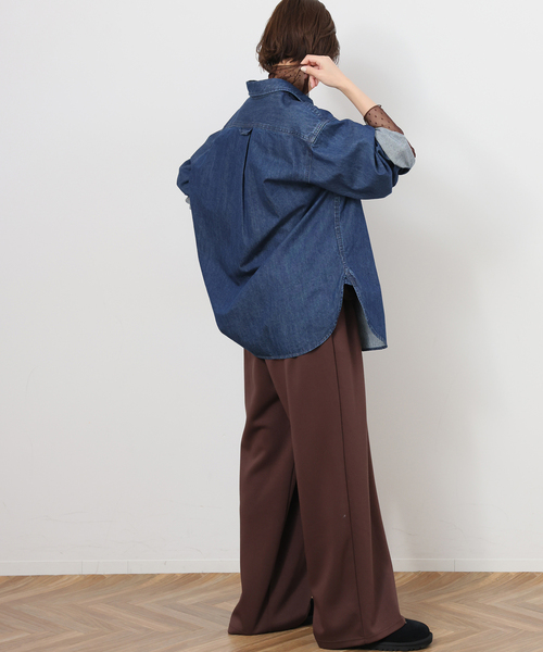 JOURNAL STANDARD relume（ジャーナルスタンダード　レリューム）の「《追加》チュールドットハイネック（Tシャツ/カットソー・レディース・アイボリー/ブラック/ブラウン・FREE）」の18枚目の写真