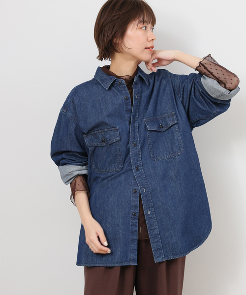 JOURNAL STANDARD relume（ジャーナルスタンダード　レリューム）の「《追加》チュールドットハイネック（Tシャツ/カットソー・レディース・アイボリー/ブラック/ブラウン・FREE）」の20枚目の写真