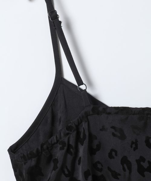 JEANASIS（ジーナシス）の「レーストリムサテンキャミワンピース/650164（ワンピース・レディース・ブラック系その他/ホワイト系その他・FREE）」の7枚目の写真