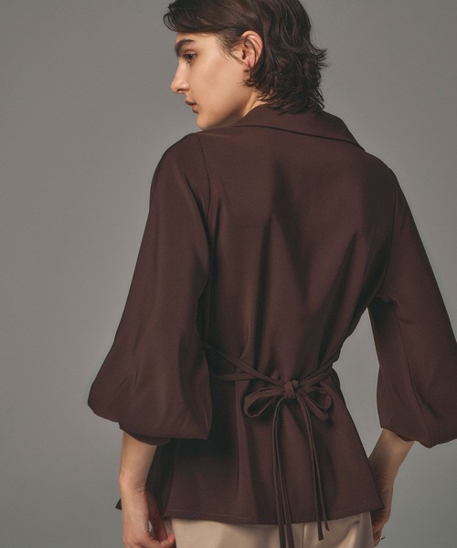 KNOT DRAPE BLOUSE（シャツ/ブラウス）｜ARVELLIA（アルベリア）の