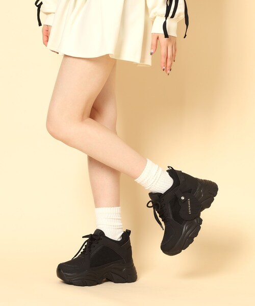 ESPERANZA（エスペランサ）の「きゅんフィットハートチャームスニーカー（スニーカー・レディース・ブラック/ブラウン系8/ホワイト・LL/L/M/S）」の19枚目の写真