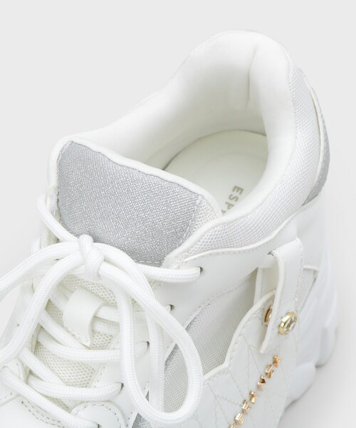 ESPERANZA（エスペランサ）の「きゅんフィットハートチャームスニーカー（スニーカー・レディース・ブラック/ブラウン系8/ホワイト・LL/L/M/S）」の13枚目の写真