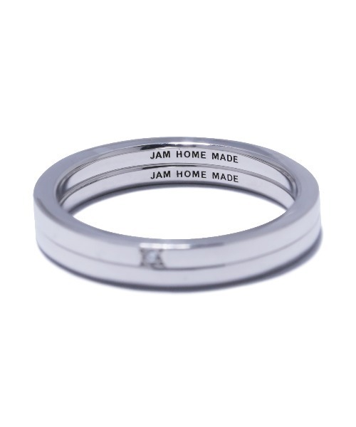 JAM HOME MADE(ジャムホームメイド)の「フラットダブル ダイヤモンド リング シルバー(リング・メンズ・シルバー・#5/#23/#17/#15/#13/#11/#9/#7/#21/#19)」の7枚目の写真