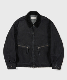 KIIMUIR（キミュア）の「ヴィンテージパッチポケットデニムワークジャケット_チャコール（MA-1）」