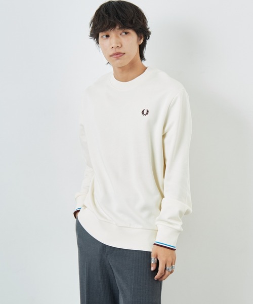 セール】[FRED PERRY/フレッドペリー] ワンポイント刺繍ロゴ クルー
