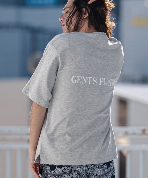CAMBIO(カンビオ)の「mt10180- Cool Touch USA Cotton Print Pocket Tee プリントTシャツ(AI-261-003)(Tシャツ/カットソー・メンズ・ホワイト/ブラック/グレー・S/M/L)」の3枚目の写真