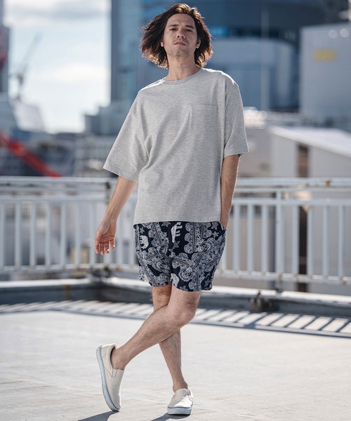CAMBIO(カンビオ)の「mt10180- Cool Touch USA Cotton Print Pocket Tee プリントTシャツ(AI-261-003)(Tシャツ/カットソー・メンズ・ホワイト/ブラック/グレー・S/M/L)」の6枚目の写真