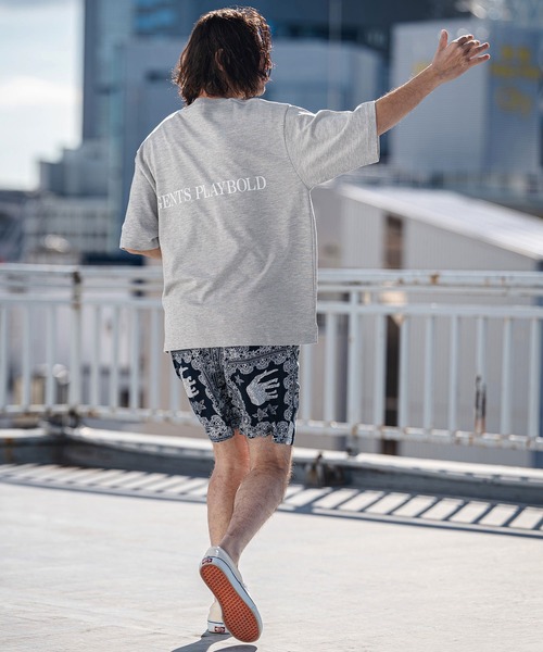 CAMBIO(カンビオ)の「mt10180- Cool Touch USA Cotton Print Pocket Tee プリントTシャツ(AI-261-003)(Tシャツ/カットソー・メンズ・ホワイト/ブラック/グレー・S/M/L)」の7枚目の写真