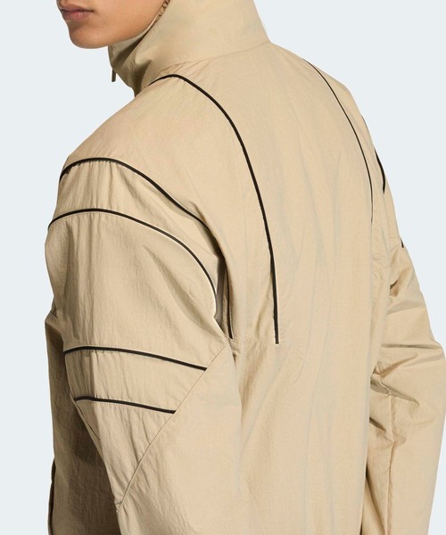 adidas（アディダス）の「カットライン トラックトップ / ジャージ / トラックジャケット / アディダスオリジナルス adidas Originals（ジャージ・メンズ・ベージュ/ブラック・3XL/MEDIUM/SMALL/X-SMALL/XX-LARGE/LARGE/X-LARGE/XX-SMALL）」の9枚目の写真