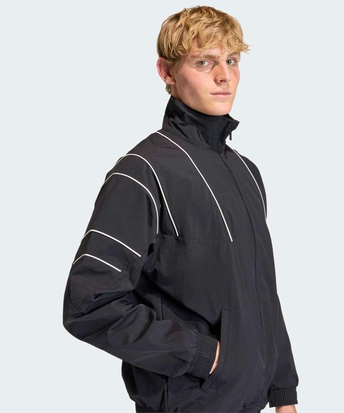 adidas（アディダス）の「カットライン トラックトップ / ジャージ / トラックジャケット / アディダスオリジナルス adidas Originals（ジャージ・メンズ・ベージュ/ブラック・3XL/MEDIUM/SMALL/X-SMALL/XX-LARGE/LARGE/X-LARGE/XX-SMALL）」の5枚目の写真