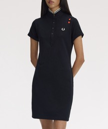 Open Collar Tipped Polo Dress／オープンカラーティップライン