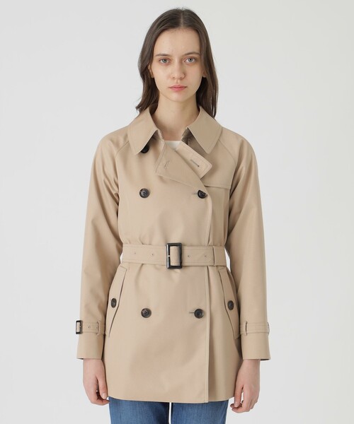 BLUE LABEL CRESTBRIDGE（ブルーレーベルクレストブリッジ）の「ライトギャバジンミディアムトレンチコート（トレンチコート・レディース・ベージュ・38/40/36）」の4枚目の写真