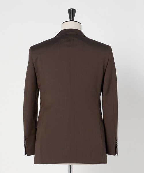 green label relaxing（グリーンレーベルリラクシング）の「GUABELLO モヘヤ混トロピカル 3B HXD スーツジャケット（スーツジャケット・メンズ・ダークブラウン/ネイビー・46/48/50/44/52/42）」の9枚目の写真