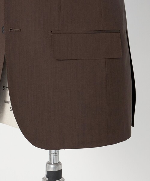 green label relaxing（グリーンレーベルリラクシング）の「GUABELLO モヘヤ混トロピカル 3B HXD スーツジャケット（スーツジャケット・メンズ・ダークブラウン/ネイビー・46/48/50/44/52/42）」の12枚目の写真