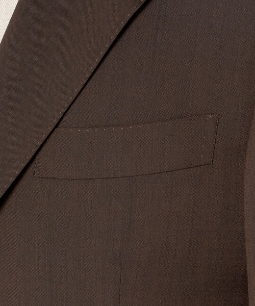 green label relaxing（グリーンレーベルリラクシング）の「GUABELLO モヘヤ混トロピカル 3B HXD スーツジャケット（スーツジャケット・メンズ・ダークブラウン/ネイビー・46/48/50/44/52/42）」の13枚目の写真