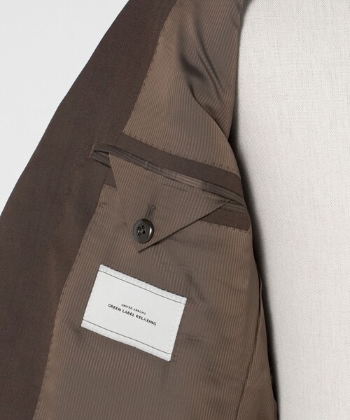 green label relaxing（グリーンレーベルリラクシング）の「GUABELLO モヘヤ混トロピカル 3B HXD スーツジャケット（スーツジャケット・メンズ・ダークブラウン/ネイビー・46/48/50/44/52/42）」の16枚目の写真