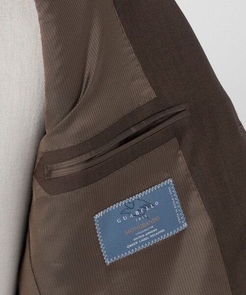 green label relaxing（グリーンレーベルリラクシング）の「GUABELLO モヘヤ混トロピカル 3B HXD スーツジャケット（スーツジャケット・メンズ・ダークブラウン/ネイビー・46/48/50/44/52/42）」の17枚目の写真
