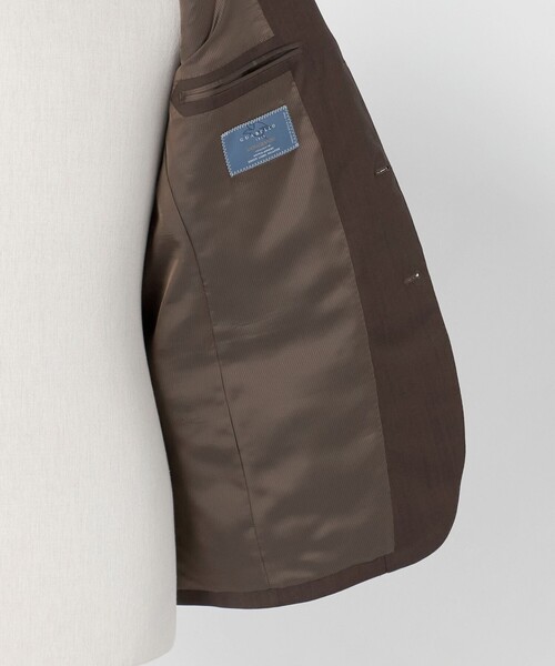 green label relaxing（グリーンレーベルリラクシング）の「GUABELLO モヘヤ混トロピカル 3B HXD スーツジャケット（スーツジャケット・メンズ・ダークブラウン/ネイビー・46/48/50/44/52/42）」の19枚目の写真