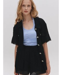 ASURA（アスラ）の「ベルルツイードショーツ（ブラック）（その他パンツ）」