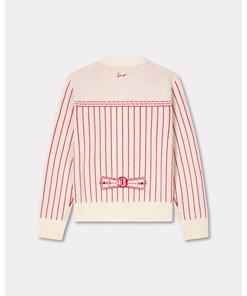 KENZO(ケンゾー)の「'KENZO Trompe L'oeil' カーディガン イン コットン ウール(カーディガン/ボレロ・メンズ・ホワイト系その他・LARGE/SMALL/MEDIUM)」の8枚目の写真