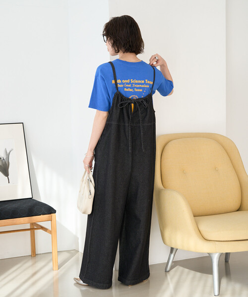 FREAK'S STORE（フリークスストア）の「限定展開　紐 デニム サロペット（サロペット/オーバーオール・レディース・グレー/ブルー/ネイビー/ブラック・SMALL/MEDIUM）」の6枚目の写真