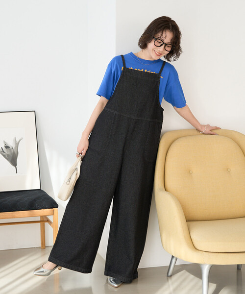 FREAK'S STORE（フリークスストア）の「限定展開　紐 デニム サロペット（サロペット/オーバーオール・レディース・グレー/ブルー/ネイビー/ブラック・SMALL/MEDIUM）」の7枚目の写真