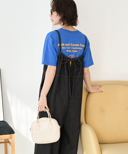 FREAK'S STORE（フリークスストア）の「限定展開　紐 デニム サロペット（サロペット/オーバーオール・レディース・グレー/ブルー/ネイビー/ブラック・SMALL/MEDIUM）」の9枚目の写真