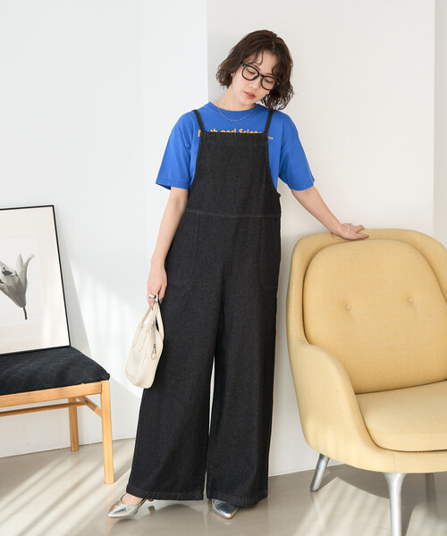 FREAK'S STORE（フリークスストア）の「限定展開　紐 デニム サロペット（サロペット/オーバーオール・レディース・グレー/ブルー/ネイビー/ブラック・SMALL/MEDIUM）」の10枚目の写真