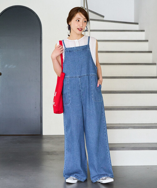 FREAK'S STORE（フリークスストア）の「限定展開　紐 デニム サロペット（サロペット/オーバーオール・レディース・グレー/ブルー/ネイビー/ブラック・SMALL/MEDIUM）」の17枚目の写真