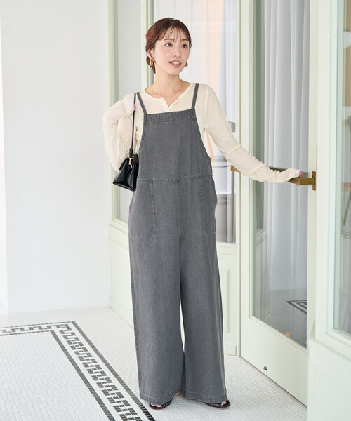 FREAK'S STORE（フリークスストア）の「限定展開　紐 デニム サロペット（サロペット/オーバーオール・レディース・グレー/ブルー/ネイビー/ブラック・SMALL/MEDIUM）」の19枚目の写真