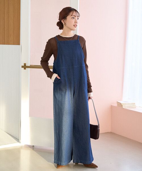 セール】限定展開 紐 デニム サロペット（サロペット/オーバーオール
