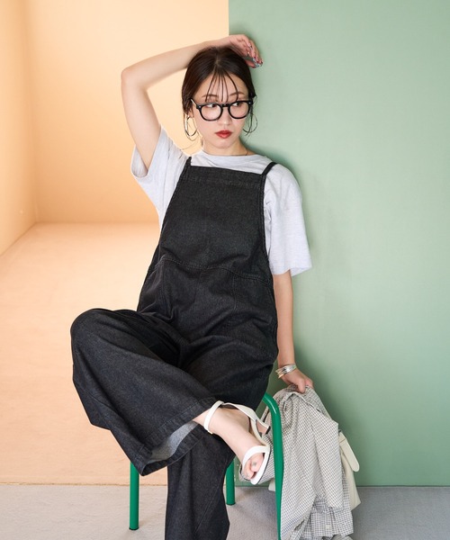 FREAK'S STORE（フリークスストア）の「限定展開　紐 デニム サロペット（サロペット/オーバーオール・レディース・グレー/ブルー/ネイビー/ブラック・SMALL/MEDIUM）」の6枚目の写真