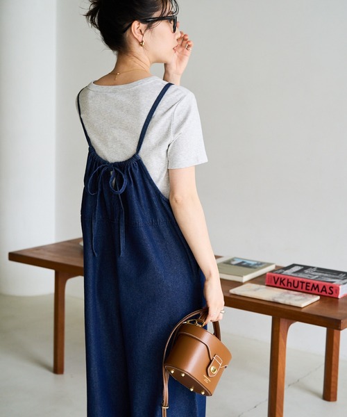 FREAK'S STORE（フリークスストア）の「限定展開　紐 デニム サロペット（サロペット/オーバーオール・レディース・グレー/ブルー/ネイビー/ブラック・SMALL/MEDIUM）」の11枚目の写真