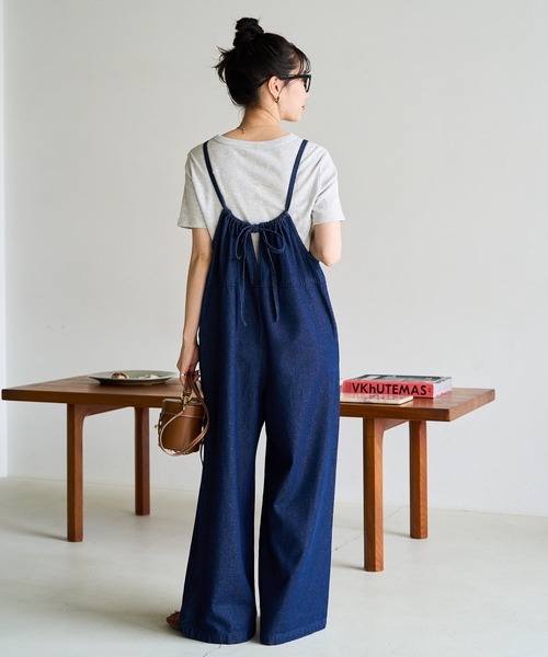 セール】限定展開 紐 デニム サロペット（サロペット/オーバーオール