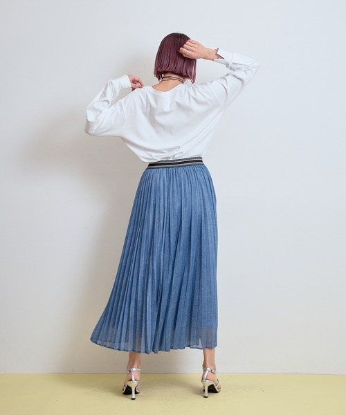 LHELBIE(レルビエ)の「イラストプリントロンT(Tシャツ/カットソー・レディース・ブラック/ネイビー/オフホワイト・M)」の14枚目の写真