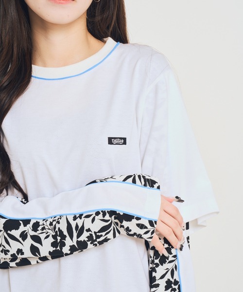 EFFECTEN（エフェクテン）の「【EFFECTEN】Fake layered L/S Tee（Tシャツ/カットソー・メンズ・グレー系その他/ホワイト系その他・FREE）」の3枚目の写真