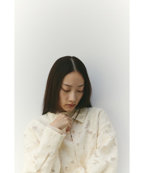 STYLEMIXER（スタイルミキサー）の「ジャガードショートジャケット（テーラードジャケット・レディース・アイボリー/ブラック・FREE）」の10枚目の写真