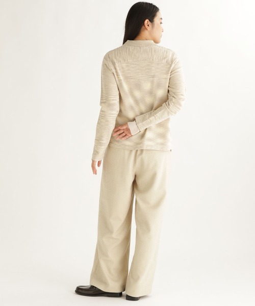 studio CLIP（スタディオクリップ）の「【daily CLIP】掠りボーダー襟付きカーディガン（カーディガン/ボレロ・レディース・ホワイト/ブルー・FREE）」の11枚目の写真