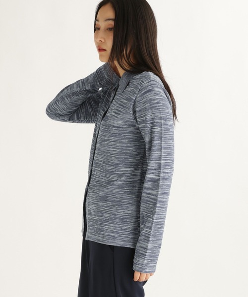 studio CLIP（スタディオクリップ）の「【daily CLIP】掠りボーダー襟付きカーディガン（カーディガン/ボレロ・レディース・ホワイト/ブルー・FREE）」の13枚目の写真