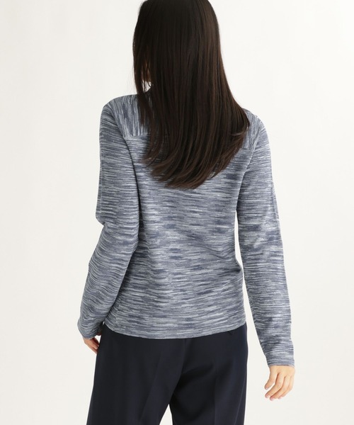 studio CLIP（スタディオクリップ）の「【daily CLIP】掠りボーダー襟付きカーディガン（カーディガン/ボレロ・レディース・ホワイト/ブルー・FREE）」の14枚目の写真