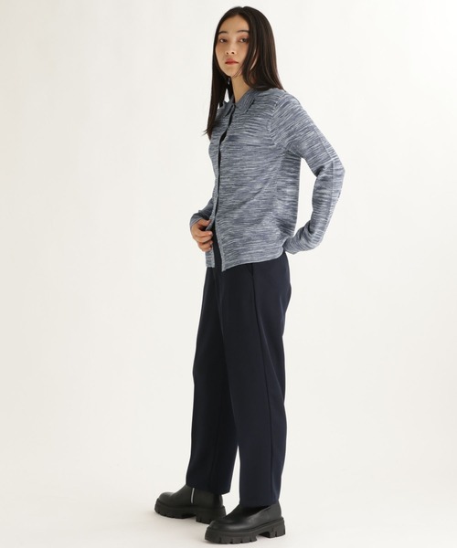 studio CLIP（スタディオクリップ）の「【daily CLIP】掠りボーダー襟付きカーディガン（カーディガン/ボレロ・レディース・ホワイト/ブルー・FREE）」の16枚目の写真