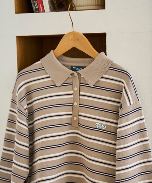 PENNEYS（ぺニーズ）の「【PENNEYS（ぺニーズ）別注】襟付きポロニット（ニット/セーター・レディース・ナチュラル/オフホワイト/ネイビー/ケリーグリーン/ベージュ・L/M）」の19枚目の写真