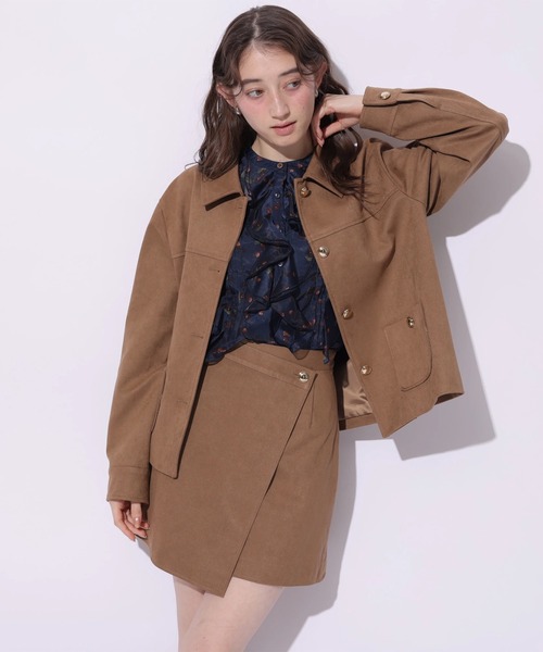 Rirandture(リランドチュール)の「チェリープリントフリルブラウス(シャツ/ブラウス・レディース・ネイビー/オフホワイト・2)」の6枚目の写真